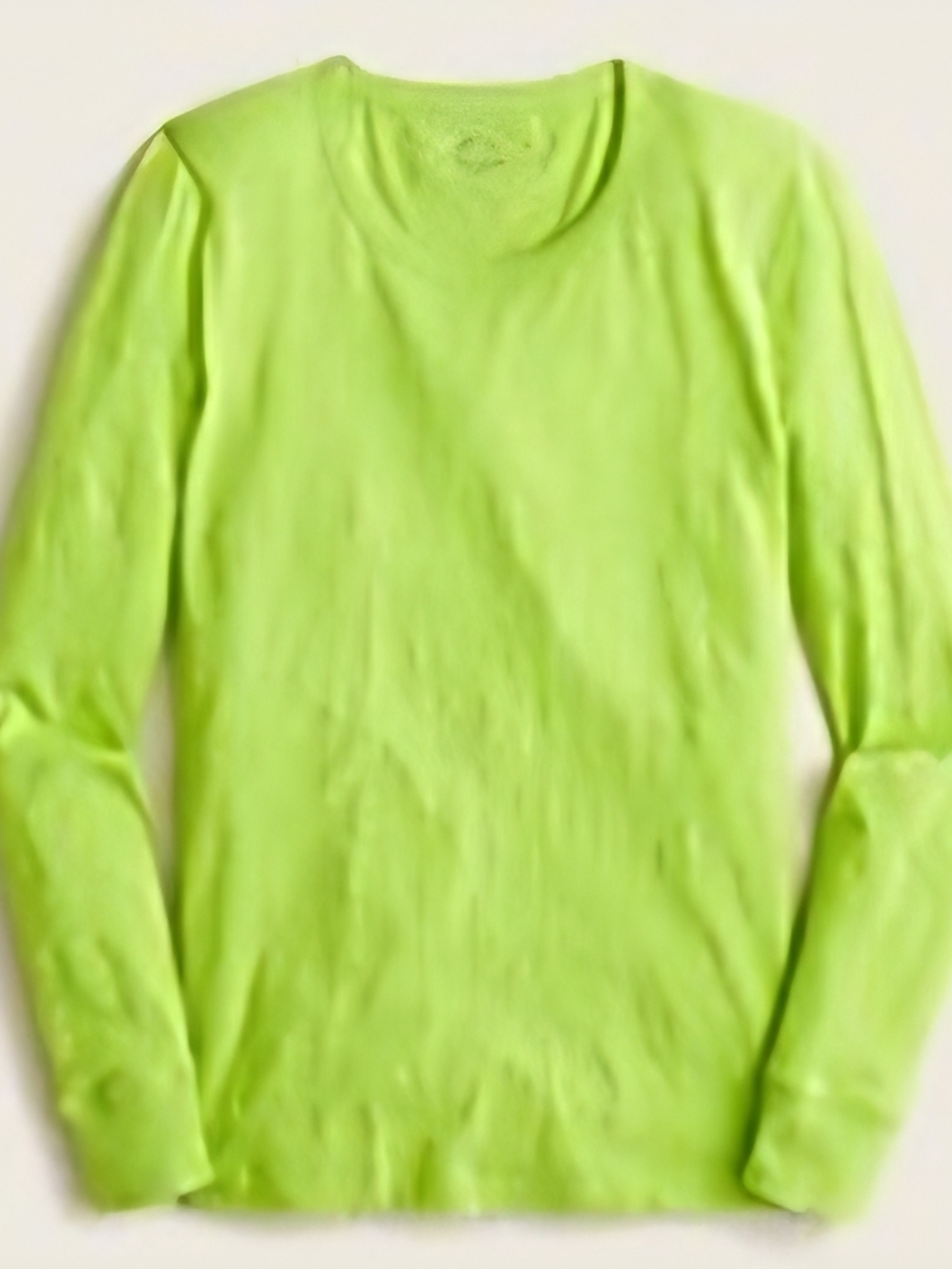J. Crew Long Sleeve Tee in Lime Heather
